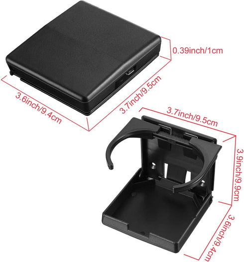 2 Pack Universal Adjustable Folding Drink Holder with Screws for Holding Mugs, Large Drinks and Almost Any Size Bottle, Adjustable Cup Holder for ...