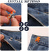 RONYOUNG 18 Pairs 1.65” Bear Pants Button Tightener, Waist Adjuster for Pants - Bear Pants Clip - No Sew Jean Buttons Pins for Women Skirt Dress C...