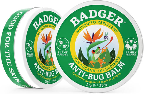 Badger Bug Repellent, Non-DEET Mosquito Repellent with Citronella & Lemongrass, Easy to Use Travel Size Camping Essential, Family Friendly Insect ...