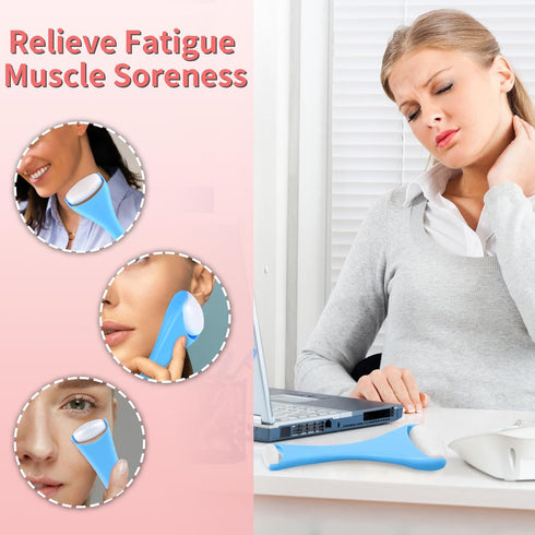 ZanLLW® Ice Roller for Face & Eye Puffiness Relief, Ice Face Roller Skin Care, Face Ice Roller for Reducing Pain Migraine and Wrinkles, Facial Ice...