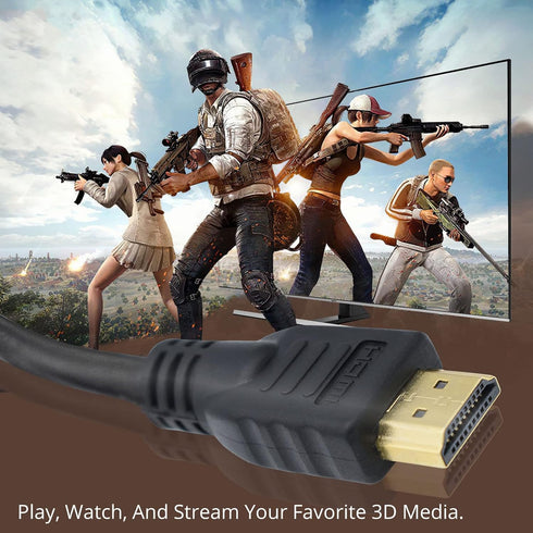 Master Cables HDMI Cable 6.5 Feet (2 m) 3D 4K, Audio Return Channel, High-Speed, Ethernet Enabled, Gold Plated, Compatible with Roku, Computer, PS...