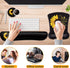 Keyboard Wrist Rest and Mouse Pad Wrist Support Set,Bible Verse Philippians 4:13 Sunflower Ergonomic Gel Mouse Pad,Easy Typing Pain Relief, Memory...
