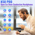 Bone Conduction Headphones Bluetooth 5.3 Open Ear Headphones IPX6 Waterproof 8 Hours Playtime Wireless Earphones Bluetooth Headset with Mic for Ru...