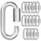 KINLINK 15PCS M6 1/4 Quick Link Chain Connector, 304 Stainless Steel carabiner, Small Locking Carabiner Clips Heavy Duty Chain Link Connector for ...