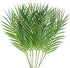 Artificial Areca Palm Leaves, 8 Pcs Faux Tropical Palm Tree Leaves Stems for Floral Arrangement, Hawaiian Luau, Jungle Beach Wedding Party Decor, ...