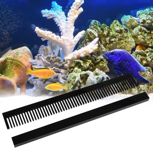 Tnfeeon Aquarium Weir Comb, 320mm Length Aquarium Weir Comb Marine Sump Fish Tank Refugium for Avoid Fish Overflow...
