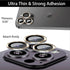 [2 Sets Compatible with iPhone 12 Pro, 12 Mini & iPhone 12 Camera Lens Protector, Tempered Glass Clear Camera Cover Screen Protector Metal Ring Ac...