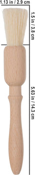 REDECKER Natural Pig Bristle Pastry Brush with Untreated Beechwood Handle for Basting, Glazing and Applying Eggwash, 7-1/4 inches - Pastry Brush f...