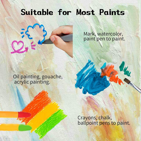 Canvas Boards for Painting 16 Pack, 5x7 Inch Art Painting Supplies, 100% Cotton Pre-Primed Small Blank Canvases for Painting, Mini Canvas Panels f...
