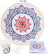 KISSBUTY Full Range of Embroidery Starter Kit with Pattern, Cross Stitch Kit Including Embroidery Fabricwith Floral Pattern, Bamboo Embroidery Hoo...