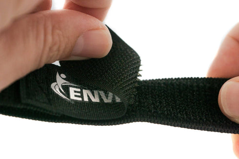Elastic Reusable Cinch Straps 1"x12" - 10 Pack Hook and Loop - Plus 2 Free Bonus Reusable Cable Ties...