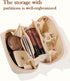 Pocmimut Makeup Bag,PU Leather Travel Makeup Bag,Open Flat Makeup Pouch for Women Purse for Travel Accessories(Begie)...