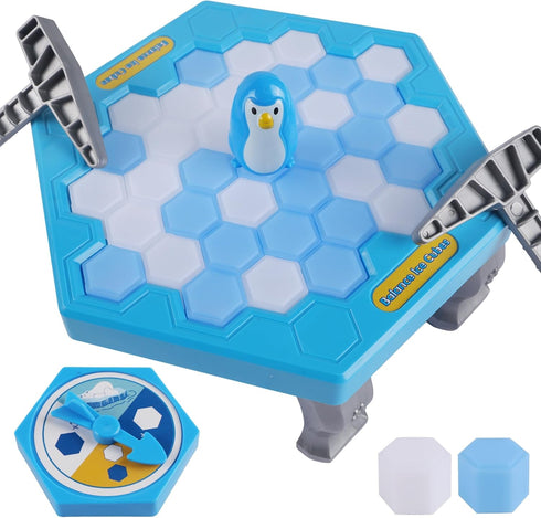 DR.DUDU Save Penguin Break Ice Board Game for Kids 4-8, Ice Breaker Save Penguin On Ice Family Funny Table Game, Ice Block Breaking Penguin Trap G...