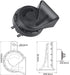 SEINECA Car Single Horn Loud Waterproof 12V High Tone Snail Electric Horn for Motorcycle Pickup RV SUV MPV Van Electric scooter. (High Tone)...