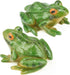 2 Pcs Frog Statues Miniature Simulation Small Animal Resin Sculpture Patio Lawn Yard Terrace Micro Landscape Fairy Garden Fish Tank Accessories In...