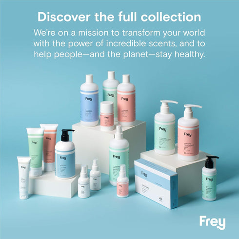 FREY Fabric Freshener Spray | Linen Spray Deodorizer for Laundry Refreshing | Defends Against Tough Odors | All Three Scents: Cedarwood, Sandalwoo...