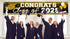 2025 Graduation Decorations Gold Class of 2025 Banner Large Congrats Grad Graduation 2025 Yard Signs for Graduate Party Supplies (Gold)...