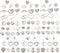 Zhiheng Assorted 93pcs Heart Shaped Alloy Pendants Love Wine Glass Charms Bracelet Necklace Beads Wine Glass Charms for Jewellery Making Birthday ...