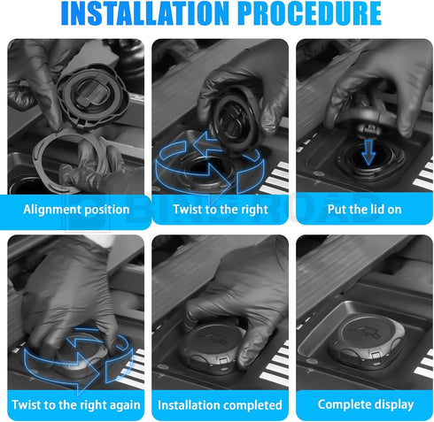 Engine Oil Filler Cap 11127560482 Compatible with BMW 128i 328xi 335i 528i 535i 740i X1 X3 E90 E91 E92 E83...