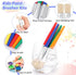 10Pcs Paint Brushes for Pumpkin Painting, Anezus Kids Paint Brushes Classroom Toddlers Paint Brush Set Flat Top Brushed for Preschool Daycare Craf...