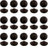 50PCS Brown Football Pattern Imitation Leather Style Plastic Shank Buttons Craft Plastic Buttons Round Black Plastic Imitation Leather Buttons Set...
