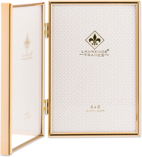 Lawrence Frames Metal Frame, Simply, Gold, 4x6 Double...