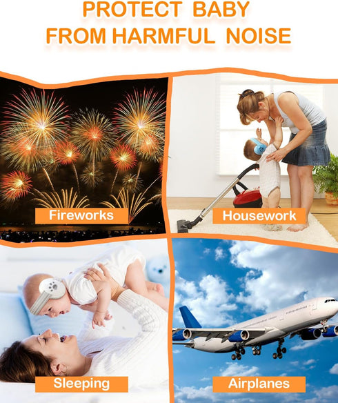 ZOHAN 001 Baby Ear Muffs Noise Canceling Protection Headphones for Toddler and Infant Up to 36 Months - CE & CPC Certified with Replacement Headba...