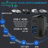 USB C PD Car Charger 60W -3 Port Type C PD 45W?USB-A 12W, Fast Charge Compatible for iPhone, MacBook, iPad Pro, Dell XPS13, Chromebook Pixels, Sam...
