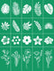 Silk Screen Stencils,Flower and Leaf Self Adhesive Silk Screen Stencils Reusable,Plant Mesh Stencil for Chalk Paste Screen Printing Stencils for P...