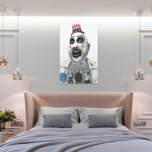 House of 1000 Corpses Horror Movie Posters Tattoo Captain Spaulding Cool Posters Poster Decorative Painting Canvas Wall Art Living Room Posters Be...