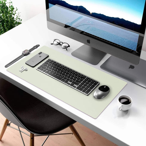 Desk Mat Large Protector Pad - Multifunctional Dual-Sided Office Desk Pad,Smooth Surface Soft Mouse Pad,Waterproof Desk Mat for Desktop, Pu Leathe...