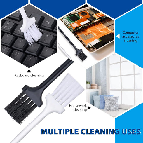 2 Pcs Keycap Puller Switch Puller+2 Pcs Keyboard Cleaning Brush, Stainless Steel Keycap Removal Tool for Mechanical Keyboard Clean Computer Cleani...
