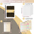 100 Envelopes Money Saving Challenge with 3 Reusable Laminated $5,050, 500, 10,000 Tracker Sheet, Money Saving Binder for Budgeting, A5 Budget Pla...