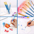 Acrylic Paint Brush Set, 4 Packs / 40 pcs Nylon Hair Brushes for All Purpose Oil Watercolor Painting Artist Professional Kits...