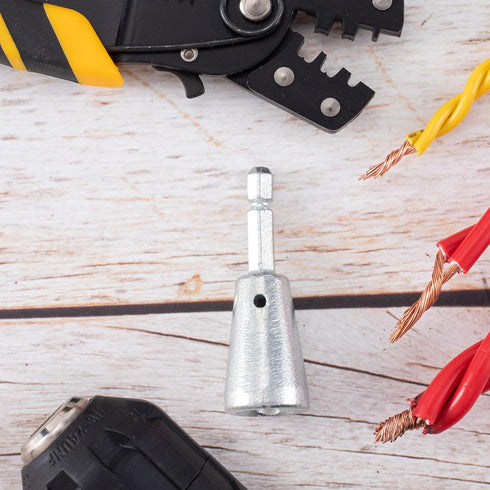 1.5-6 Square Electric Wire Twisting Tools 6mm Hexagonal Handle Electrician Quickly Cable Twisters for Hand Drill Power Drill Electric Wrench...