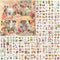 500 Pieces (100 Sheets) Vintage Scrapbook Stickers Transparent Stickers for Journaling Scrapbooking Supplies Butterfly Flowers plant Stickers Kit ...