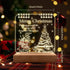 QUIGO Christmas Decorations Gifts Wooden Desk Lamp Table Lamp Led Lights Night Light Bedroom Home Living Room Decor Aesthetic for Friends Men Wome...