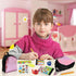 Euclidean Cube 2 Pieces Mini Doll Backpack Toys with 12 Stationery Surprises Inside, Collectible Mini Backpack for Doll with Carabiner, Doll Schoo...