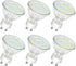 6-Pack GU10 LED Light Bulbs 4W 50watt Halogen Bulb Replacement, 5000K Daylight White GU10 Bulb 450lm LED Recessed Track Light Bulbs for Range Hood...