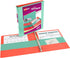 Avery Two-Tone Durable View 3 Ring Binder, 1 Inch Slant Rings, Mint/Coral Binder (17288)...