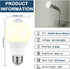 Motion Sensor Light Bulbs - 9W (60W Equivalent) E26 Motion Activated LED Light Bulb 3000K Warm White Dusk to Dawn Security Bulb Auto On Off Indoor...