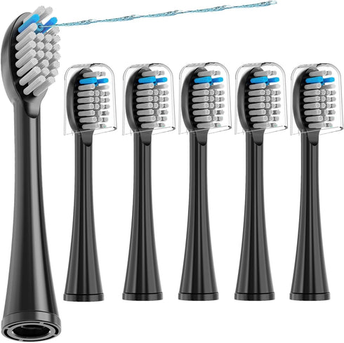 Toothbrush Replacement Heads Compatible with Waterpik Sonic Fusion SF01 SF02 / Sonic Fusion 2.0 SF03 SF04, 6 Pcs Replacement Toothbrush Heads with...