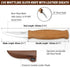 BeaverCraft Wood Carving Sloyd Knife C4s 3" - Whittling Knife with Leather Sheath for Carvers - Chip Wood Carving Tools for Beginner and Profi...