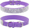Cute Dog Collar with Bling Rhinestone, Fancy Crystal Diamond Glitter Pretty Jewel Soft Cat Collars for Small Medium Large Breed Dogs Girl Female P...