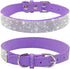 Cute Dog Collar with Bling Rhinestone, Fancy Crystal Diamond Glitter Pretty Jewel Soft Cat Collars for Small Medium Large Breed Dogs Girl Female P...