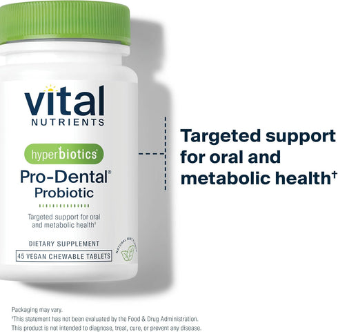 Hyperbiotics Vital Nutrients Pro Dental Probiotic | Clinically Studied BLIS K12 and M18 | Oral Probiotics for Bad Breath Treatment for Adults | Or...
