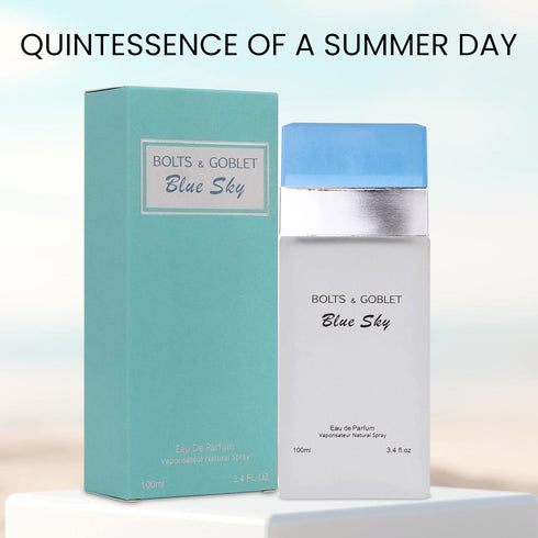 NovoGlow Blue Sky for Women - Aromatic Scents with finest oils for Men and Women - Enchanting Fragrance with Fruity, Floral Scent - 3.4oz Bottle C...