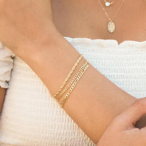 Kyutong Gold Necklace Chain for Jewelry Making 16.4 Feet Stainless Steel Jewelry Chain Bulk 3MM Wide Figaro Chains with Lobster Clasps Jump Rings ...