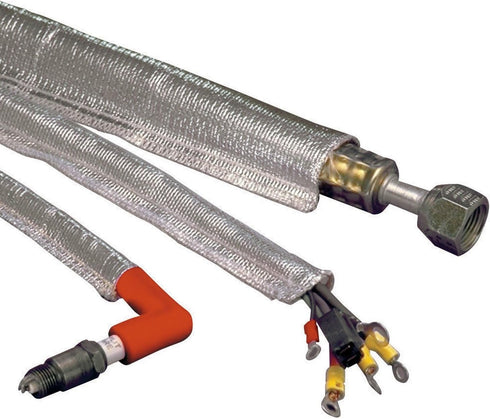 Design Engineering 010404 Heat Sheath 1-1/4" I.D. x 3ft Aluminized Sleeving for Ultimate Hi-Temp Protection...