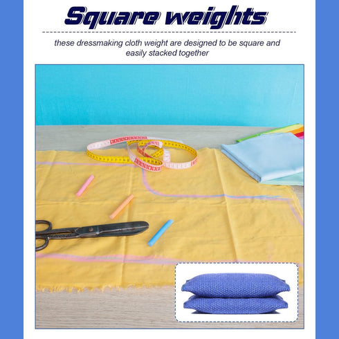 6 Pieces Pattern Weights Fabric Sewing Weight Dressmaking Cloth Weight Canvas Filled Steel Ball Weight Samples Cutting Weight for Sewing Accessori...